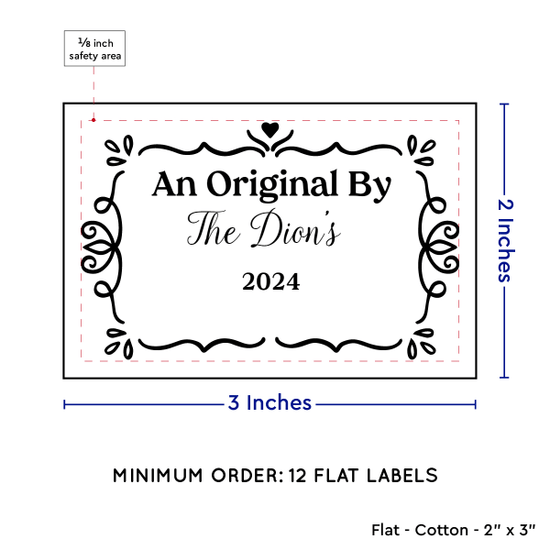 PPLR_HIDDEN_PRODUCT Swirl Accent Border (2"x3" Cotton - 12 labels/set)