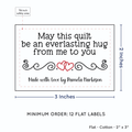 PPLR_HIDDEN_PRODUCT Double Heart Quote (2"x3" Cotton - 12 labels/set)