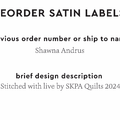 PPLR_HIDDEN_PRODUCT Reorder Previous Label Design - SATIN