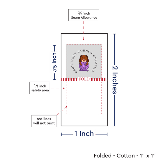 PPLR_HIDDEN_PRODUCT Print Your Logo or Image on FOLDED Cotton Tags