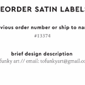 PPLR_HIDDEN_PRODUCT Reorder Previous Label Design - SATIN