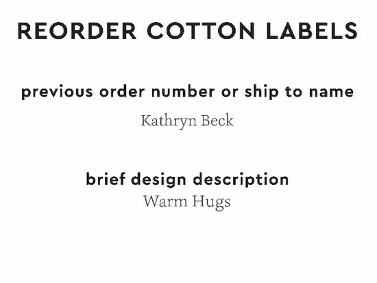 PPLR_HIDDEN_PRODUCT Reorder Previous Label Design - COTTON