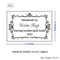 PPLR_HIDDEN_PRODUCT Swirl Accent Border (2"x3" Cotton - 12 labels/set)