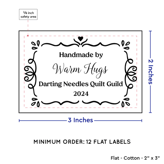 PPLR_HIDDEN_PRODUCT Swirl Accent Border (2"x3" Cotton - 12 labels/set)
