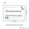 PPLR_HIDDEN_PRODUCT Leaf Quote (2"x3" Cotton - 12 labels/set)