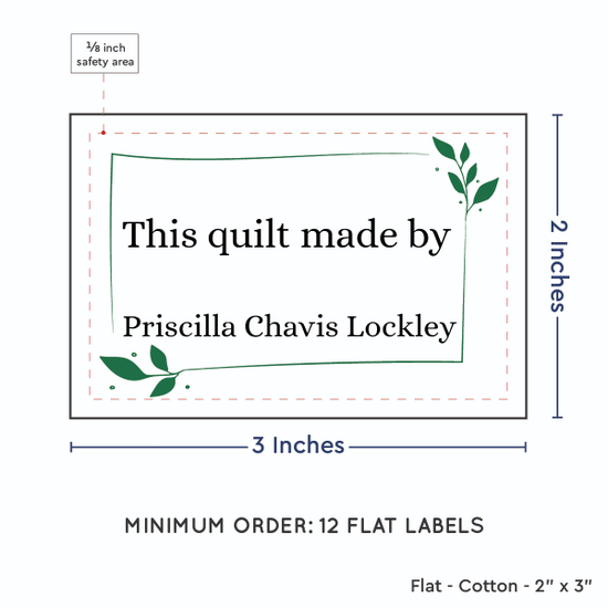 PPLR_HIDDEN_PRODUCT Leaf Quote (2"x3" Cotton - 12 labels/set)