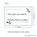 PPLR_HIDDEN_PRODUCT Leaf Quote (2"x3" Cotton - 12 labels/set)