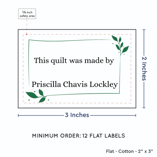 PPLR_HIDDEN_PRODUCT Leaf Quote (2"x3" Cotton - 12 labels/set)
