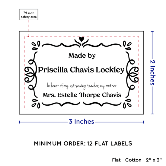 PPLR_HIDDEN_PRODUCT Swirl Accent Border (2"x3" Cotton - 12 labels/set)