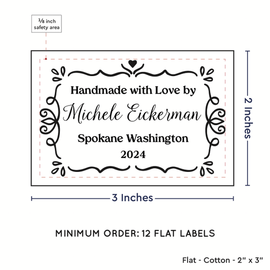 PPLR_HIDDEN_PRODUCT Swirl Accent Border (2"x3" Cotton - 12 labels/set)