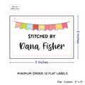 PPLR_HIDDEN_PRODUCT Colorful Banner (2"x3" Cotton - 12 labels/set)
