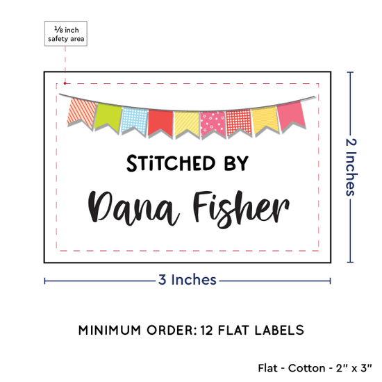 PPLR_HIDDEN_PRODUCT Colorful Banner (2"x3" Cotton - 12 labels/set)