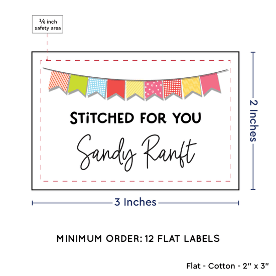 PPLR_HIDDEN_PRODUCT Colorful Banner (2"x3" Cotton - 12 labels/set)