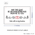 PPLR_HIDDEN_PRODUCT Double Heart Quote (2"x3" Cotton - 12 labels/set)