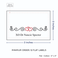 PPLR_HIDDEN_PRODUCT Double Heart Quote (2"x3" Cotton - 12 labels/set)