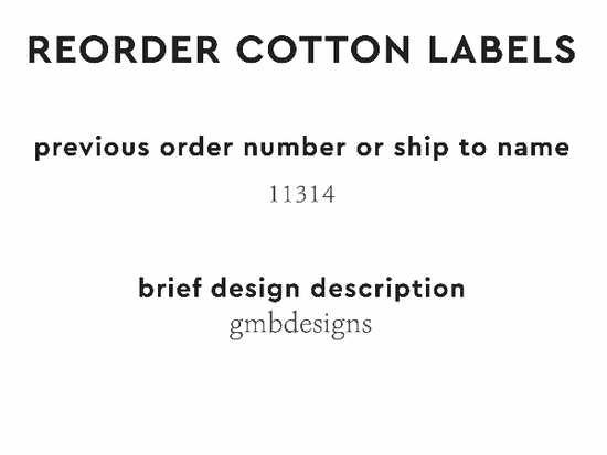 PPLR_HIDDEN_PRODUCT Reorder Previous Label Design - COTTON