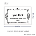 PPLR_HIDDEN_PRODUCT Swirl Accent Border (2"x3" Cotton - 12 labels/set)