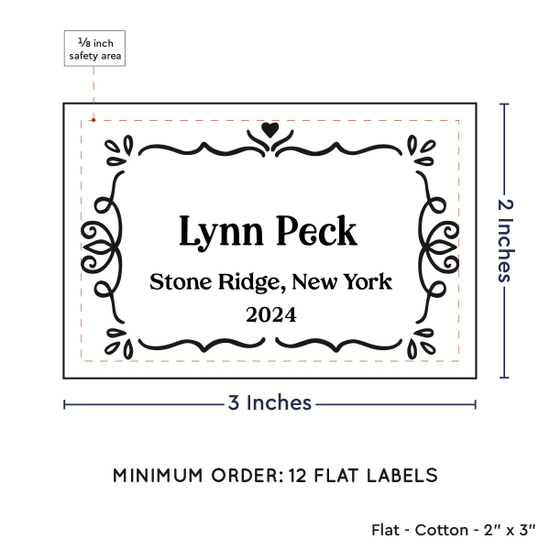 PPLR_HIDDEN_PRODUCT Swirl Accent Border (2"x3" Cotton - 12 labels/set)