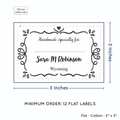 PPLR_HIDDEN_PRODUCT Swirl Accent Border with Fill in Blanks (2"x3" Cotton - 12 labels/set)
