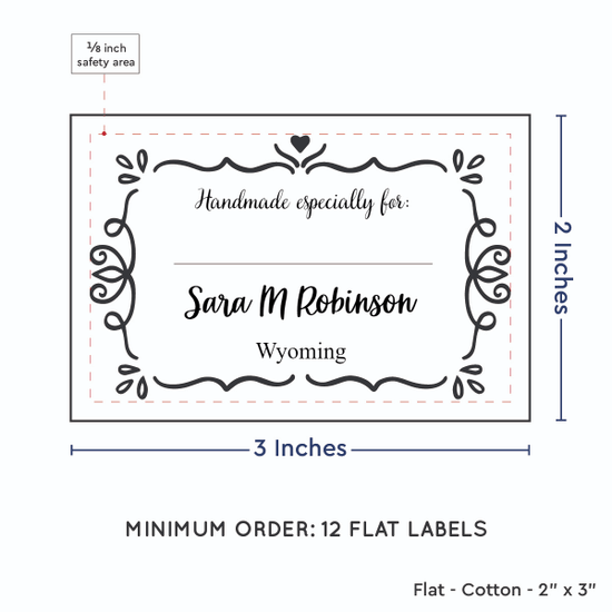 PPLR_HIDDEN_PRODUCT Swirl Accent Border with Fill in Blanks (2"x3" Cotton - 12 labels/set)