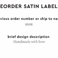 PPLR_HIDDEN_PRODUCT Reorder Previous Label Design - SATIN