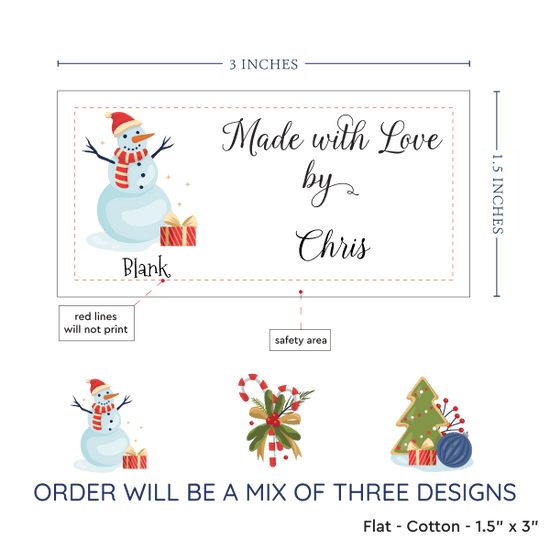 PPLR_HIDDEN_PRODUCT Christmas Sampler Large (1.5"x3"-Cotton)