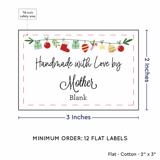 PPLR_HIDDEN_PRODUCT Christmas Garland (2"x3" Cotton - 12 labels/set)