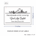 PPLR_HIDDEN_PRODUCT Winter Bird (2"x3" Cotton - 12 labels/set)