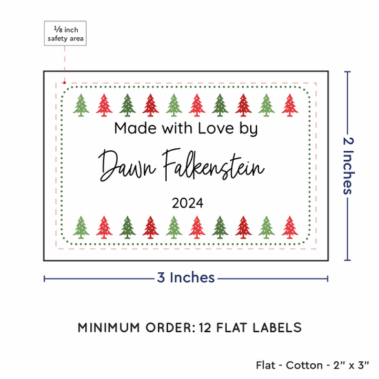 PPLR_HIDDEN_PRODUCT Christmas Trees (2"x3" Cotton - 12 labels/set)