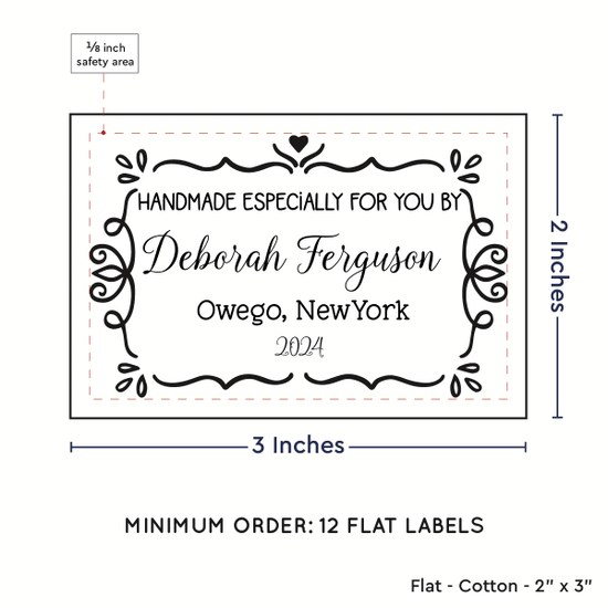 PPLR_HIDDEN_PRODUCT Swirl Accent Border (2"x3" Cotton - 12 labels/set)