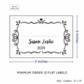 PPLR_HIDDEN_PRODUCT Swirl Accent Border with Fill in Blanks (2"x3" Cotton - 12 labels/set)