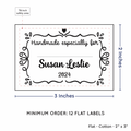 PPLR_HIDDEN_PRODUCT Swirl Accent Border with Fill in Blanks (2"x3" Cotton - 12 labels/set)