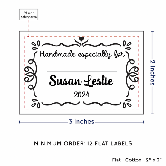 PPLR_HIDDEN_PRODUCT Swirl Accent Border with Fill in Blanks (2"x3" Cotton - 12 labels/set)