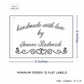PPLR_HIDDEN_PRODUCT Double Heart Border (2"x3" Cotton - 12 labels/set)