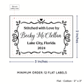 PPLR_HIDDEN_PRODUCT Swirl Accent Border (2"x3" Cotton - 12 labels/set)