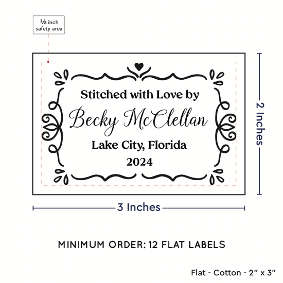 PPLR_HIDDEN_PRODUCT Swirl Accent Border (2"x3" Cotton - 12 labels/set)