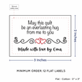 PPLR_HIDDEN_PRODUCT Double Heart Quote (2"x3" Cotton - 12 labels/set)