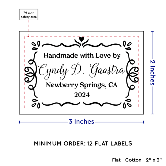 PPLR_HIDDEN_PRODUCT Swirl Accent Border (2"x3" Cotton - 12 labels/set)