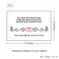 PPLR_HIDDEN_PRODUCT Double Heart Quote (2"x3" Cotton - 12 labels/set)
