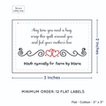 PPLR_HIDDEN_PRODUCT Double Heart Quote (2"x3" Cotton - 12 labels/set)