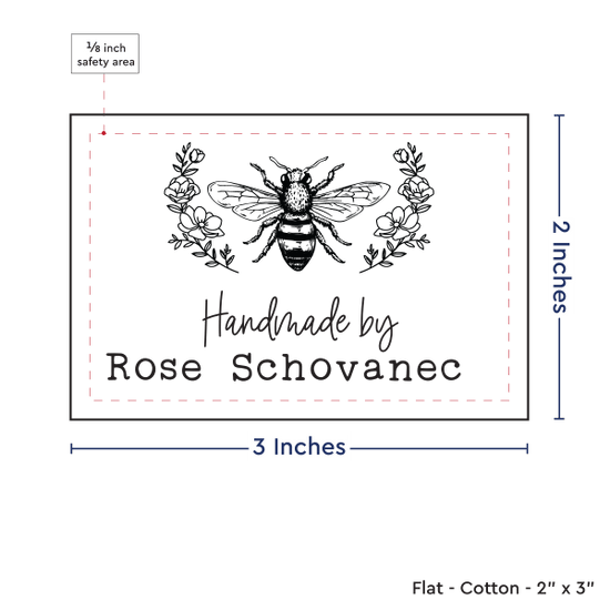 PPLR_HIDDEN_PRODUCT Floral Bee (2"x3"-Cotton)