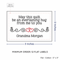 PPLR_HIDDEN_PRODUCT Double Heart Quote (2"x3" Cotton - 12 labels/set)
