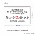 PPLR_HIDDEN_PRODUCT Double Heart Quote (2"x3" Cotton - 12 labels/set)