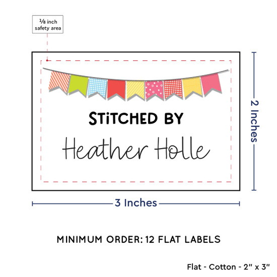 PPLR_HIDDEN_PRODUCT Colorful Banner (2"x3" Cotton - 12 labels/set)