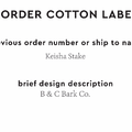 PPLR_HIDDEN_PRODUCT Reorder Previous Label Design - COTTON