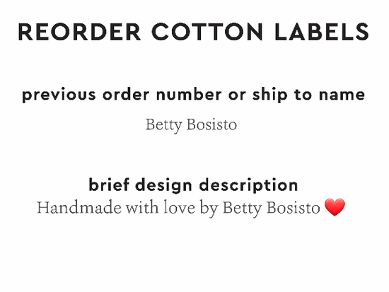 PPLR_HIDDEN_PRODUCT Reorder Previous Label Design - COTTON