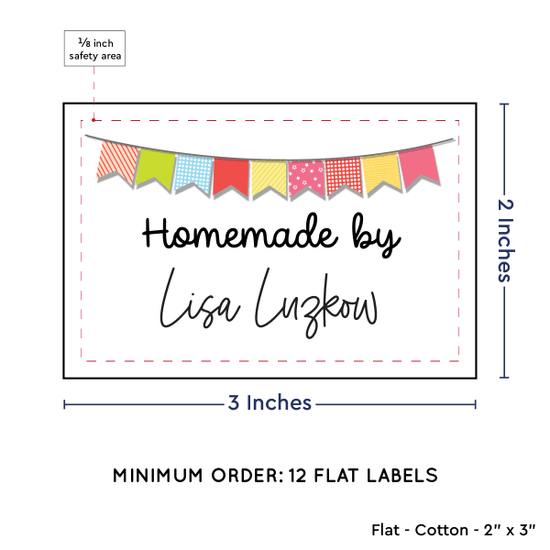PPLR_HIDDEN_PRODUCT Colorful Banner (2"x3" Cotton - 12 labels/set)