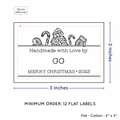 PPLR_HIDDEN_PRODUCT Holiday Treats (2"x3" Cotton - 12 labels/set)