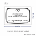 PPLR_HIDDEN_PRODUCT Frame Quote (2"x3" Cotton - 12 labels/set)
