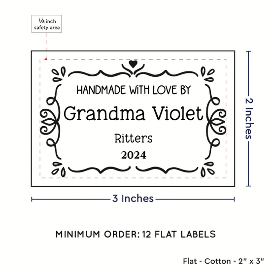 PPLR_HIDDEN_PRODUCT Swirl Accent Border (2"x3" Cotton - 12 labels/set)